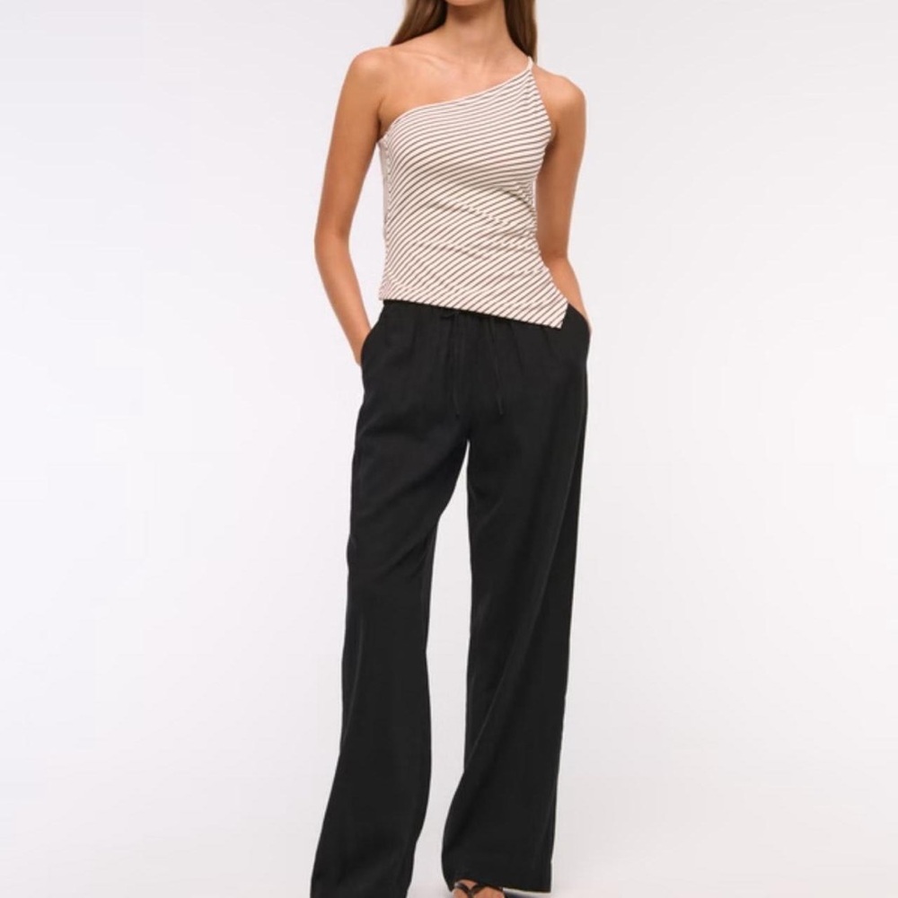 Abercrombie Linen Blend Pants NWT